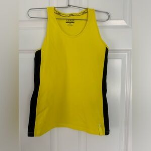 Ralph Lauren Active Tank Top Womens Petite Small Athleisure Running Yellow